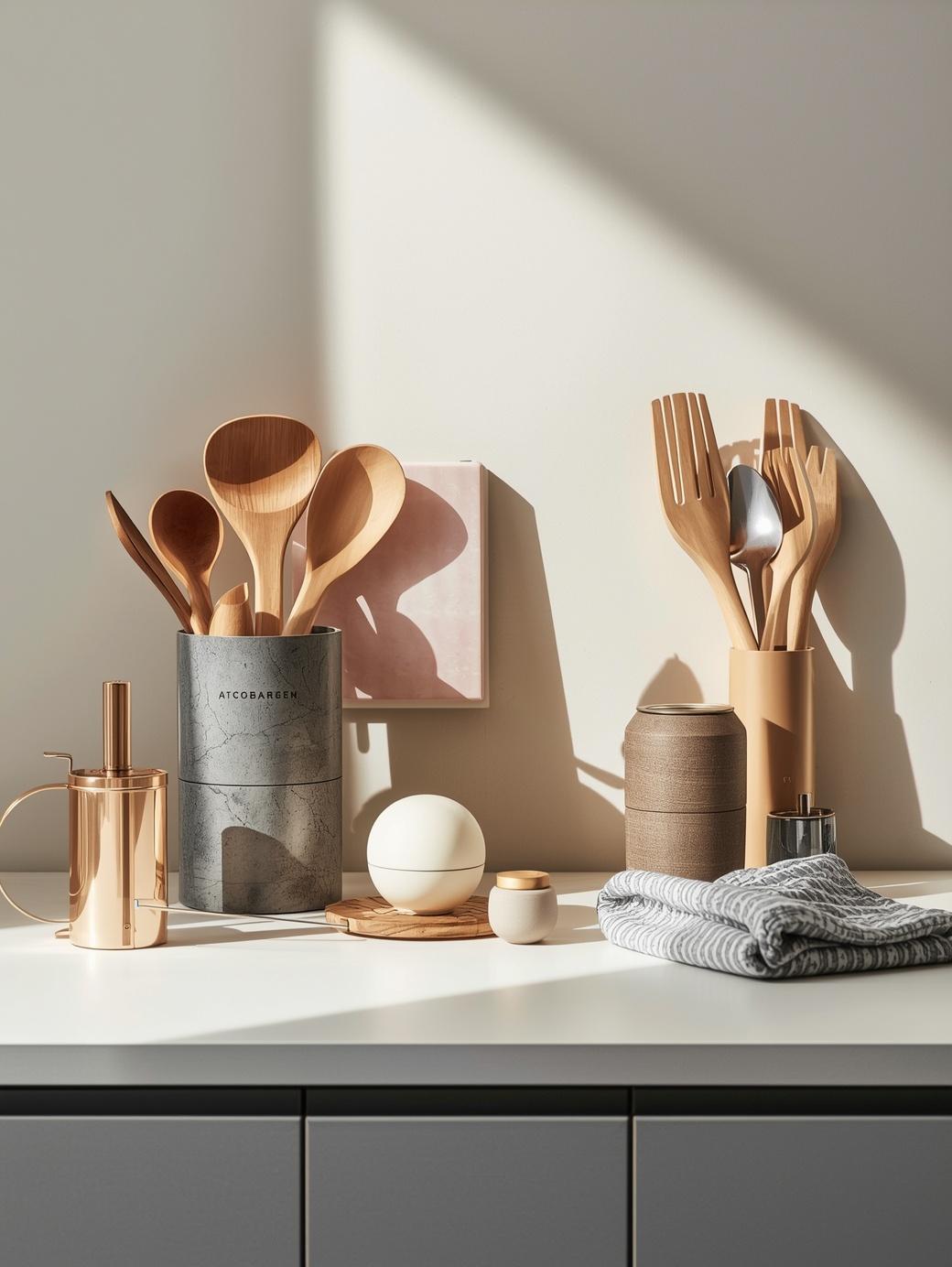 Home もう少しおしゃれにキッチングッズをwebで紹介したいからもう一度画像生成して